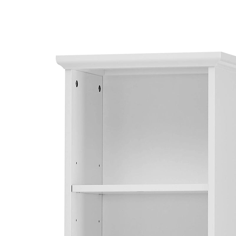 Slim Tall Bathroom Storage Cabinet with an Open Shelf, Three Drawers and a Cabinet