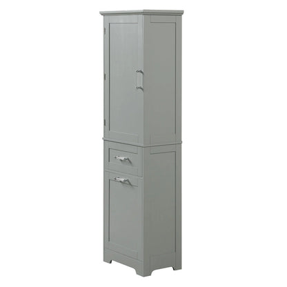 Storage Cabinet with Drawers and Adjustable Shelf