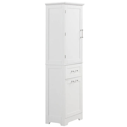 Storage Cabinet with Drawers and Adjustable Shelf