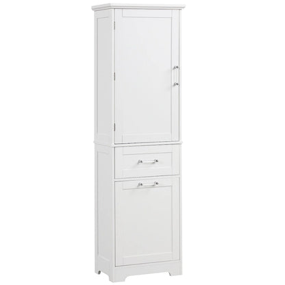 Storage Cabinet with Drawers and Adjustable Shelf
