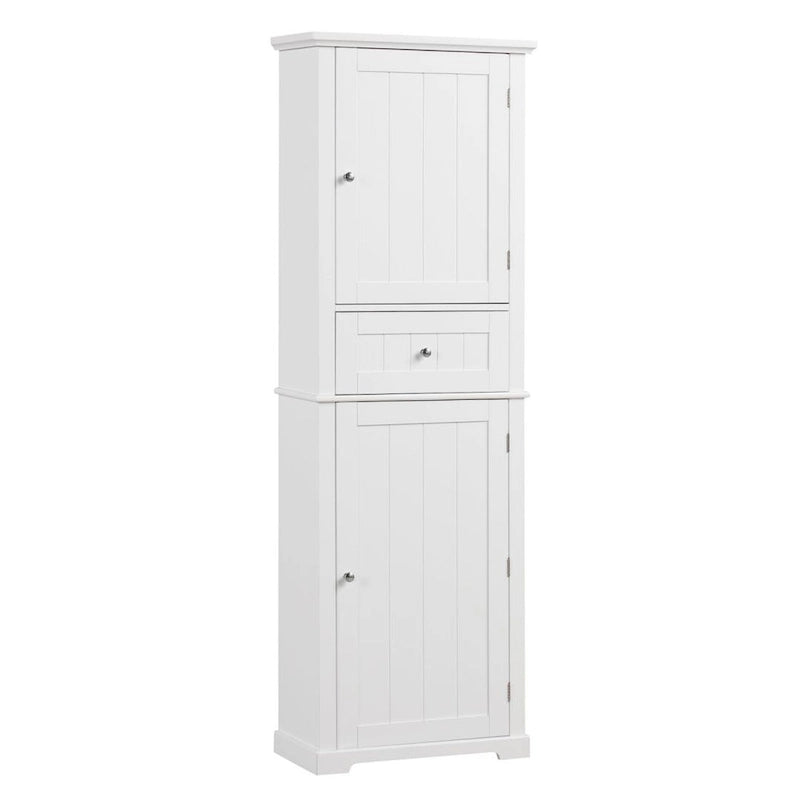 Tall Bathroom Storage Cabinet Freestanding Storage Cabinet with Drawer and Adjustable Shelf