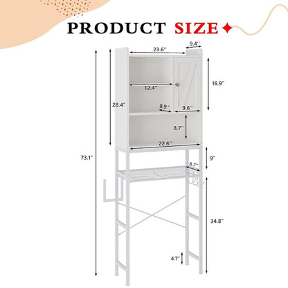 Mieres Wooden Bathroom Over The Toilet Storage Cabinet - N/A