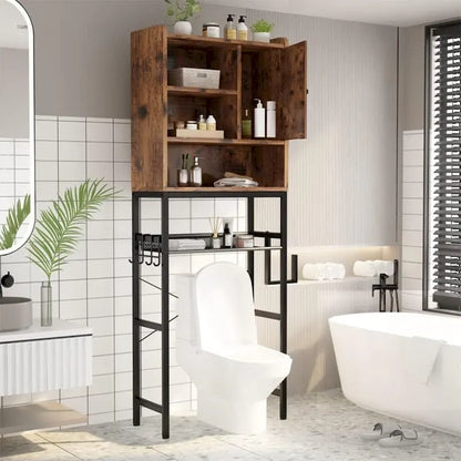 Mieres Wooden Bathroom Over The Toilet Storage Cabinet - N/A