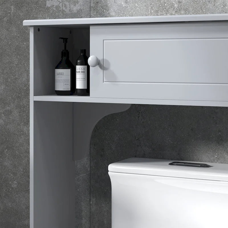 Over the Toilet Storage Cabinet w/ Adjustable Shelves, Toilet Rack