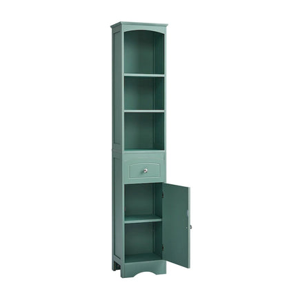 Tall Bathroom Cabinet Freestanding Storage Cabinet with Drawer - 13.4 in * 9.1 in * 66.9 in