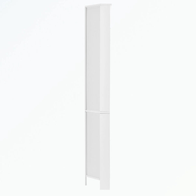 Tall Bathroom Storage Cabinet with Two Doors and Adjustable Shelves