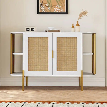 legant Curved Dining Cabinet with Gold Trim