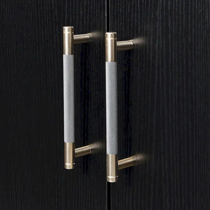 Distinctive Features of A Four-Door Sideboard with Metal and Cross-Leg Design,Suitable for Living Rooms