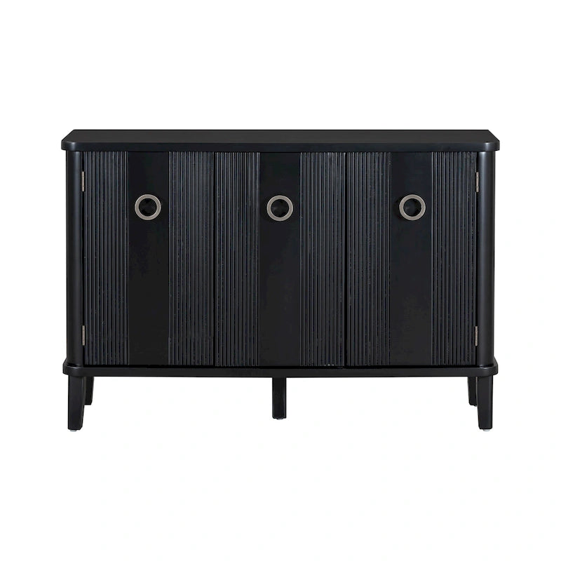 Simple and Atmospheric Solid Wood Veneer Fraxinus Mandschuric Cabinet