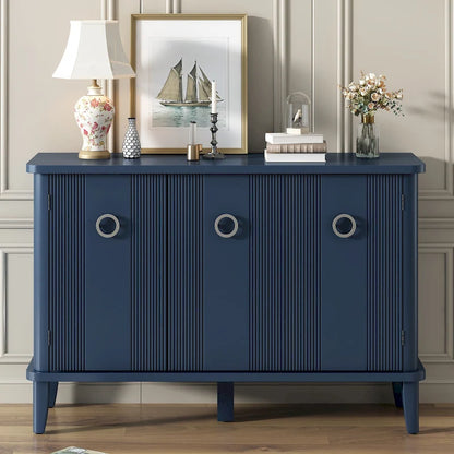 Simple and Atmospheric Solid Wood Veneer Fraxinus Mandschuric Cabinet