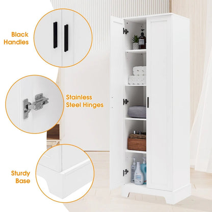 Multi-functional Cabinet with Two Doors for Bathroom,Office