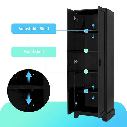 Multi-functional Cabinet with Two Doors for Bathroom,Office