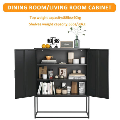 Heavy Duty Metal Buffet Sideboard